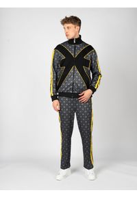 John Richmond Bluza | UMA24170FE | Mężczyzna | Czarny, Żółty, Szary. Okazja: na co dzień. Kolor: żółty, szary, wielokolorowy, czarny. Materiał: poliester, bawełna. Długość: długie. Styl: casual #1