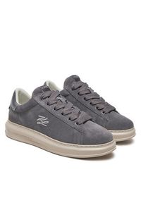 Karl Lagerfeld - KARL LAGERFELD Sneakersy Kapri KL52517 Szary. Kolor: szary. Materiał: skóra, nubuk