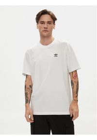 Adidas - adidas T-Shirt Trefoil Essentials IR9691 Biały Regular Fit. Kolor: biały. Materiał: bawełna