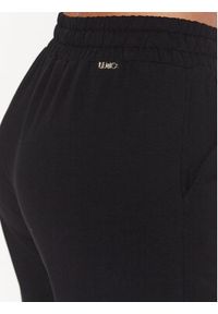 Liu Jo Sport Spodnie dresowe TA3279 FS090 Czarny Regular Fit. Kolor: czarny. Materiał: bawełna, dresówka