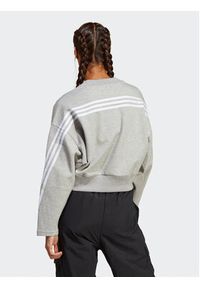 Adidas - adidas Bluza Future Icons 3-Stripes Sweatshirt IB8496 Szary Loose Fit. Kolor: szary. Materiał: bawełna #3