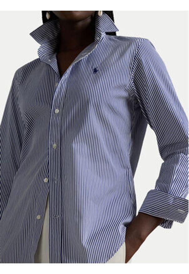 Polo Ralph Lauren Koszula 211891379001 Granatowy Regular Fit. Typ kołnierza: polo. Kolor: niebieski. Materiał: bawełna