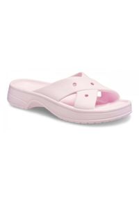 Sandały Damskie Crocs Classic Z Paskiem Krzyżowym Damskie. Zapięcie: pasek. Kolor: różowy. Sezon: lato #2