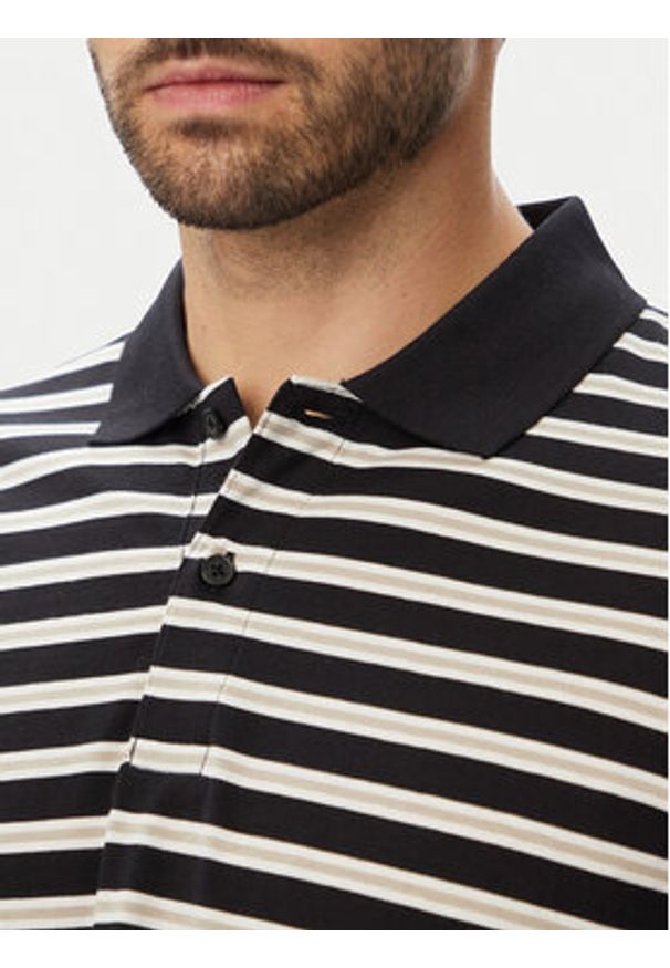 Jack & Jones Polo 12295163 Czarny Regular Fit. Typ kołnierza: polo. Kolor: czarny. Materiał: bawełna