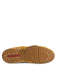 Geox Sneakersy U Snake Original U55MNA 02214 C2112 Żółty. Kolor: żółty. Materiał: skóra, zamsz