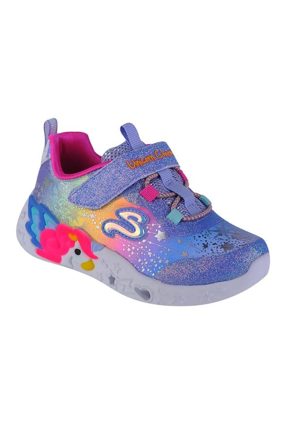 skechers - Buty sportowe Sneakersy dziewczęce, Unicorn Charmer - Twilight Dream. Okazja: na co dzień. Kolor: niebieski, wielokolorowy. Sport: turystyka piesza