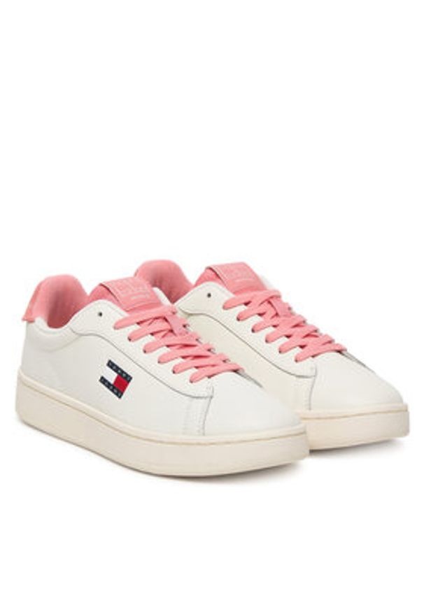 Tommy Jeans Sneakersy Archive' 98 EN0EN02815 Biały. Kolor: biały. Materiał: skóra