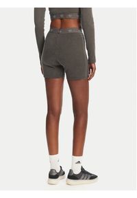 Adidas - adidas Kolarki Ribbed Booty JC7554 Szary Slim Fit. Kolor: szary. Materiał: bawełna #5