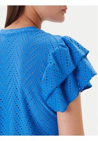 JDY Bluzka Carla 15351452 Niebieski Regular Fit. Kolor: niebieski. Materiał: syntetyk #6