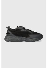 Hugo - HUGO sneakersy Leon kolor szary 50503044. Nosek buta: okrągły. Zapięcie: sznurówki. Kolor: szary. Materiał: guma #1