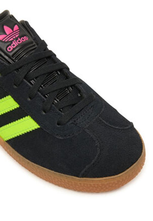 Adidas - adidas Sneakersy Gazelle JQ5994 Czarny. Kolor: czarny. Materiał: zamsz, skóra. Model: Adidas Gazelle