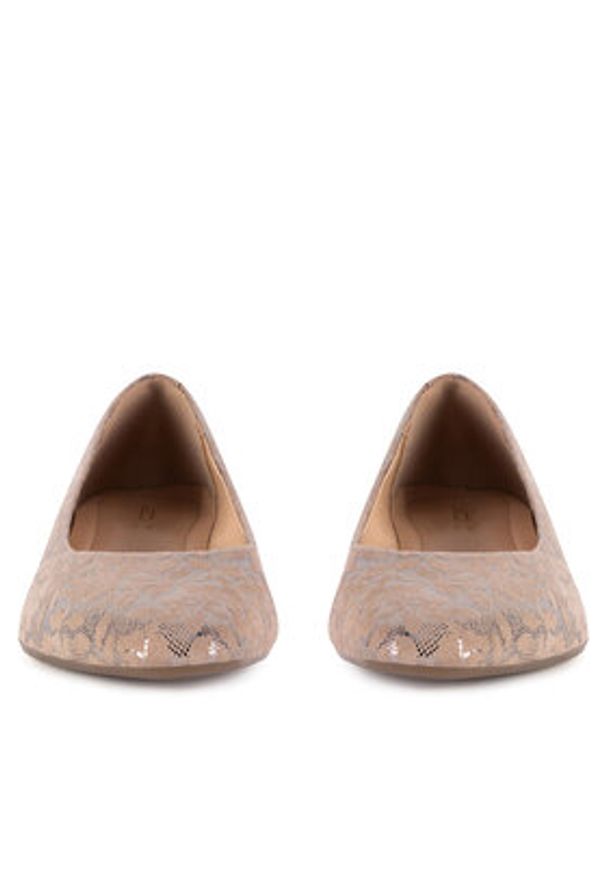 Lasocki Baleriny RST-KAJA-01F Złoty. Kolor: złoty. Materiał: zamsz, skóra