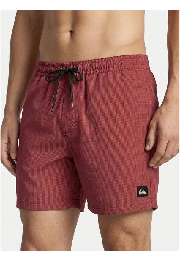 Quiksilver Szorty kąpielowe Everyday Deluxe EQYJV04101 Czerwony Regular Fit. Kolor: czerwony. Materiał: syntetyk