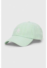 TOMMY HILFIGER - Tommy Hilfiger czapka z daszkiem kolor zielony wzorzysta. Kolor: zielony