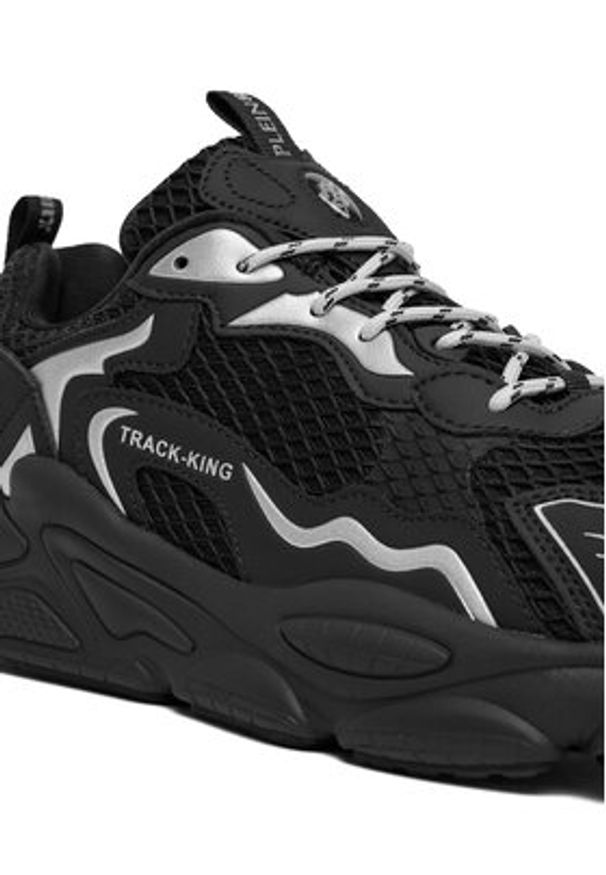 Plein Sport Sneakersy Track-King Mag FAES USC0843 STE003N Czarny. Kolor: czarny. Materiał: mesh