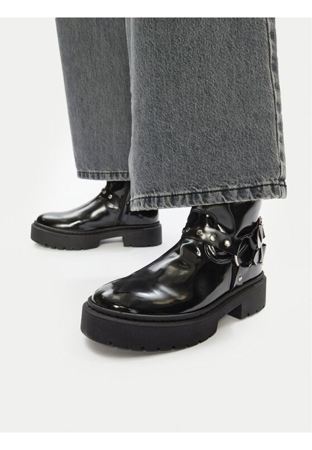 Steve Madden Botki Zwart SM11003405 Czarny. Kolor: czarny. Materiał: skóra