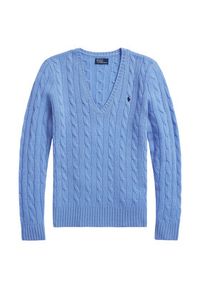 Polo Ralph Lauren Sweter 211910422004 Niebieski Regular Fit. Typ kołnierza: polo. Kolor: niebieski. Materiał: wełna #3