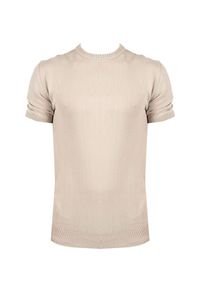 Xagon Man T-Shirt | P23 081K 1200K | Mężczyzna | Beżowy. Okazja: na co dzień. Kolor: beżowy. Materiał: bawełna. Styl: casual #5