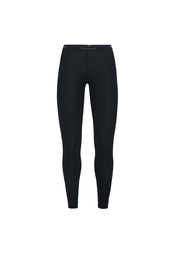 Icebreaker Merino 175 Everyday Thermal Leggings > 104476001BLK. Materiał: wełna, prążkowany, materiał. Styl: street
