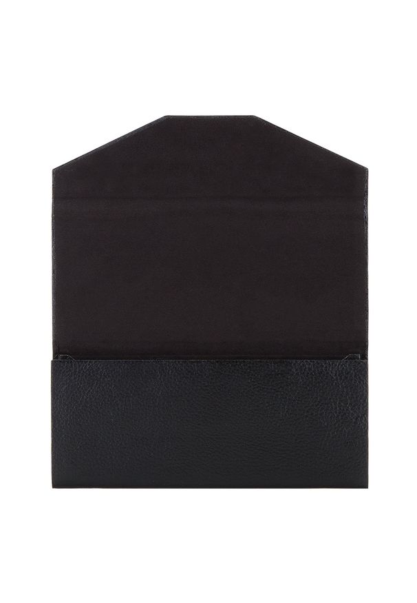 Wittchen - Etui na okulary skórzane składane. Kolor: czarny. Materiał: skóra