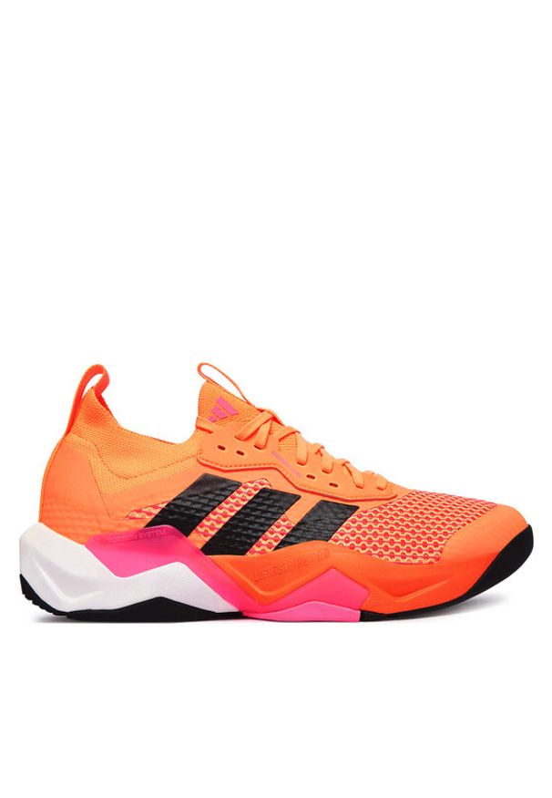 Adidas - adidas Buty na siłownię Rapidmove Adv 2 JQ4119 Pomarańczowy. Kolor: pomarańczowy. Materiał: materiał. Sport: fitness