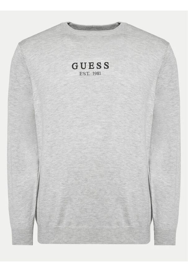 Guess Sweter M4YR04 Z3052 Szary Regular Fit. Kolor: szary. Materiał: syntetyk