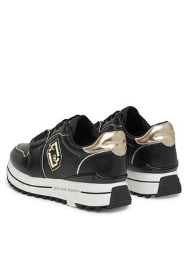 Liu Jo Sneakersy Maxi Wonder 85 BA5029 PX179 Czarny. Kolor: czarny. Materiał: skóra