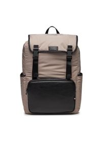 TOMMY HILFIGER - Tommy Hilfiger Plecak Th Lux Nylon Flap Backpack AM0AM11817 Beżowy. Kolor: beżowy. Materiał: materiał