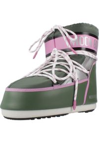 Moon Boot - MOON BOOT H01 MB ICON LOW SPACE RACI Zielony. Kolor: zielony. Materiał: syntetyk, tkanina. Styl: sportowy #1