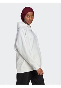 Adidas - adidas Bluza ALL SZN Fleece HT3828 Biały Loose Fit. Kolor: biały. Materiał: bawełna #3