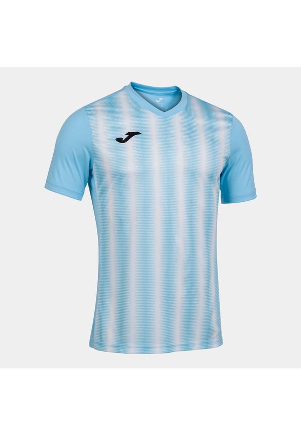 Koszulka do piłki nożnej męska Joma Boy Inter II z krótkim rękawem. Kolor: wielokolorowy, niebieski, biały. Długość rękawa: krótki rękaw. Długość: krótkie. Sport: piłka nożna