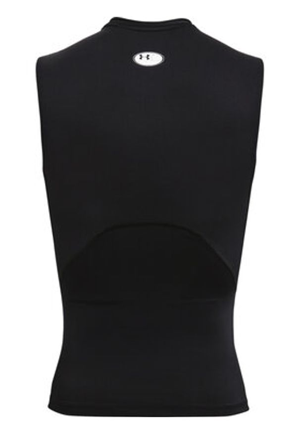 Under Armour Koszulka techniczna HeatGear® 1361522 Czarny Slim Fit. Kolor: czarny. Materiał: syntetyk