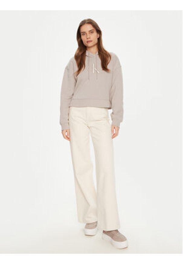 Calvin Klein Jeans Bluza J20J224718 Szary Relaxed Fit. Kolor: szary. Materiał: bawełna