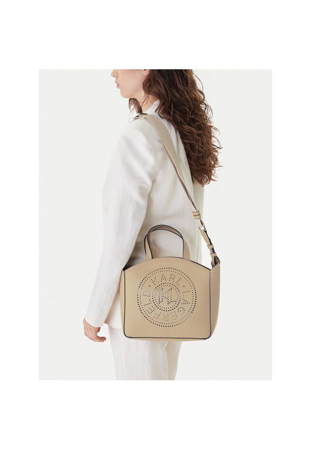 Karl Lagerfeld - Torebka KARL LAGERFELD. Kolor: beżowy