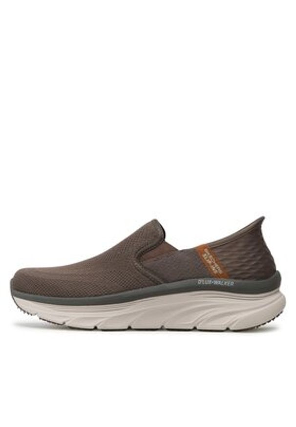 skechers - Skechers Półbuty D'Lux Walker Orford 232455 Brązowy. Kolor: brązowy. Materiał: materiał