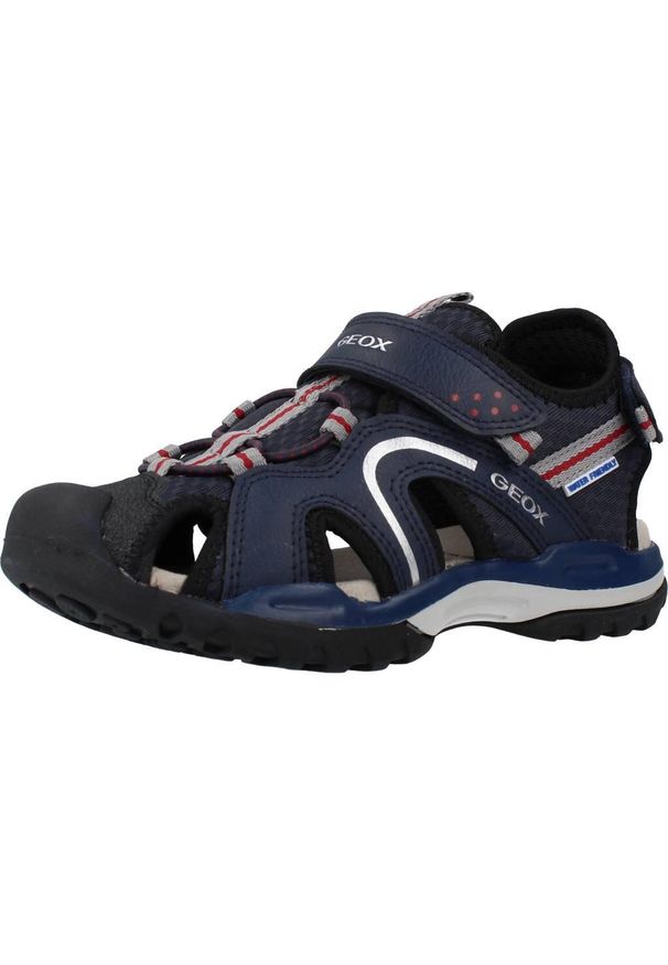 Geox - Sandały GEOX J BOREALIS BOY B Czarny. Kolor: czarny. Materiał: syntetyk, tkanina. Sezon: lato