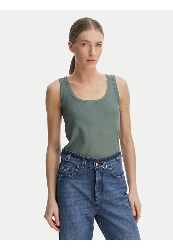 Marella Top Orata 2613941015 Zielony Slim Fit. Kolor: zielony. Materiał: wiskoza