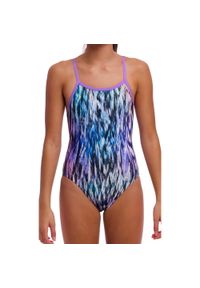 FUNKITA - Strój do pływania dziewczęcy Funkita Fly Dye - Single Strap. Kolor: wielokolorowy