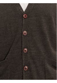 Brave Soul Kardigan MK-162GHAZALI Szary Regular Fit. Kolor: szary. Materiał: syntetyk #5
