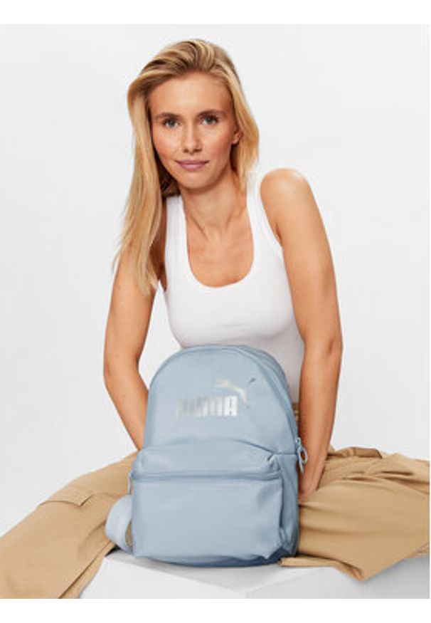Puma Plecak Core Up Backpack 079476 02 Szary. Kolor: szary. Materiał: skóra