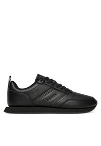 Calvin Klein Sneakersy Low Prof Runn Laceup Tape HM0HM01897 Czarny. Kolor: czarny. Materiał: skóra