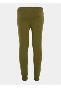 TOMMY HILFIGER - Tommy Hilfiger Spodnie dresowe KS0KS00207 M Zielony Regular Fit. Kolor: zielony. Materiał: bawełna #4