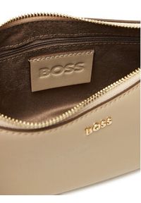 BOSS Torebka 50547773 Beżowy. Kolor: beżowy. Materiał: skórzane