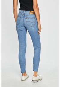 Lee - Jeansy Scarlett. Kolor: niebieski. Materiał: jeans. Wzór: gładki #2