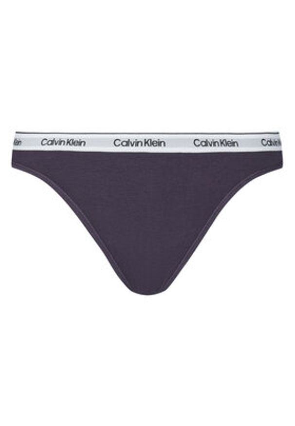 Calvin Klein Underwear Komplet 3 par stringów 000QD5209E Kolorowy. Materiał: bawełna. Wzór: kolorowy