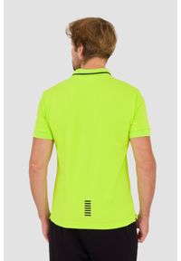 EA7 Emporio Armani - EA7 Zielona męska koszulka polo, Rozmiar XL. Typ kołnierza: polo. Kolor: zielony #4