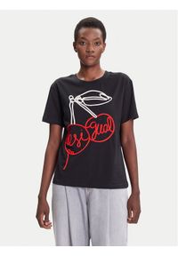 Desigual T-Shirt Berlin 25WWTK51 Czarny Regular Fit. Kolor: czarny. Materiał: bawełna #1