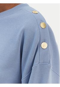 TOMMY HILFIGER - Tommy Hilfiger Bluza Script WW0WW48783 Niebieski Relaxed Fit. Kolor: niebieski. Materiał: bawełna #4