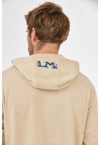 La Martina - LA MARTINA Beżowa bluza męska z kapturem, Rozmiar XL. Typ kołnierza: kaptur. Kolor: beżowy. Materiał: jersey #5