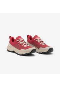 quechua - Buty turystyczne damskie MH500 Light. Kolor: czerwony, wielokolorowy, różowy. Materiał: materiał, kauczuk